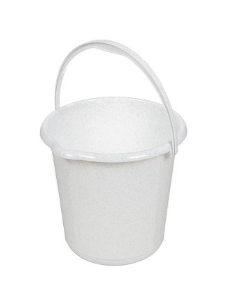 Ведро пластик, 3 л, мрамор, хозяйственное, со сливом, Idea, М2428