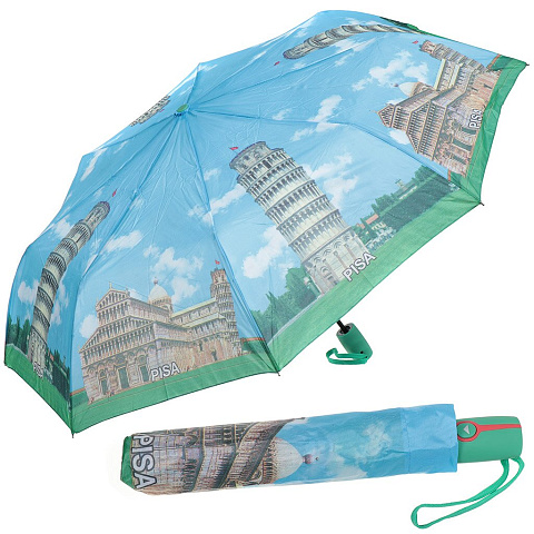 Зонт для женщин, полуавтомат, 8 спиц, 55 см, сплав металлов, полиэстер, в ассортименте, 3117/302-293