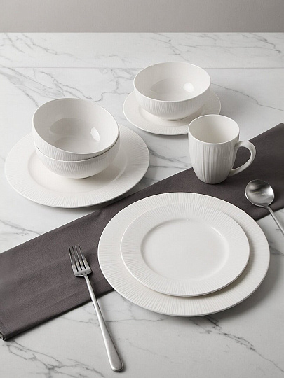 Сервиз столовый керамика, 24 предмета, на 6 персон, Jewel, Шармель, ПС0007-33