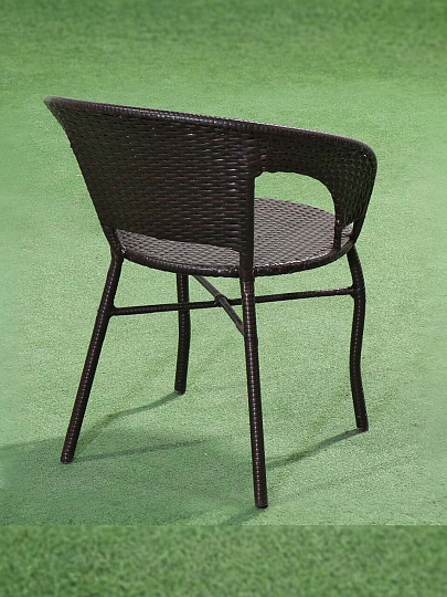 Мебель садовая Эльвира нео, стол, 60х60х60 см, 2 стула, 110 кг, полиэтилен, металл, Y9-291