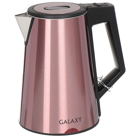 Чайник электрический Galaxy Line, GL 0320, розовое золото, 1.7 л, 2000 Вт, скрытый нагревательный элемент, металл