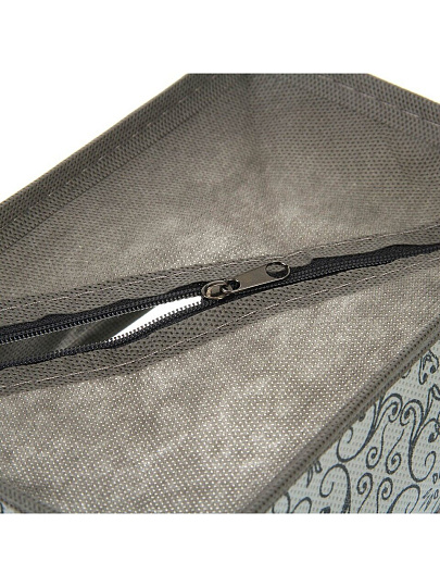 Кофр для хранения, спанбонд, твердые стенки, 6 шт, серый, с рисунком, ВС-222-19138