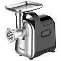 Мясорубка электрическая Pioneer, MG106, 2200 Вт, реверс, 2.2 кг/мин, металл, пластик, 3 насадки, для колбасок, кеббе