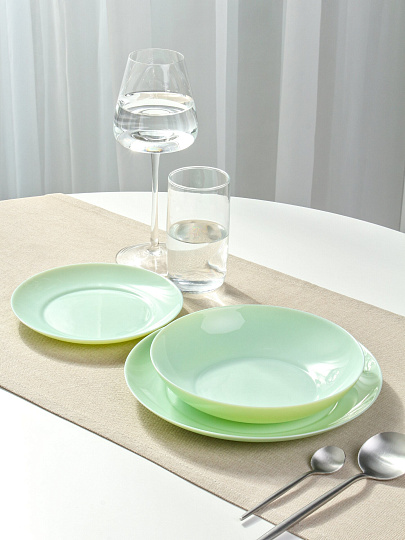 Сервиз столовый стекло, 18 предметов, на 6 персон, Luminarc, Apy Paradise Green, X1162