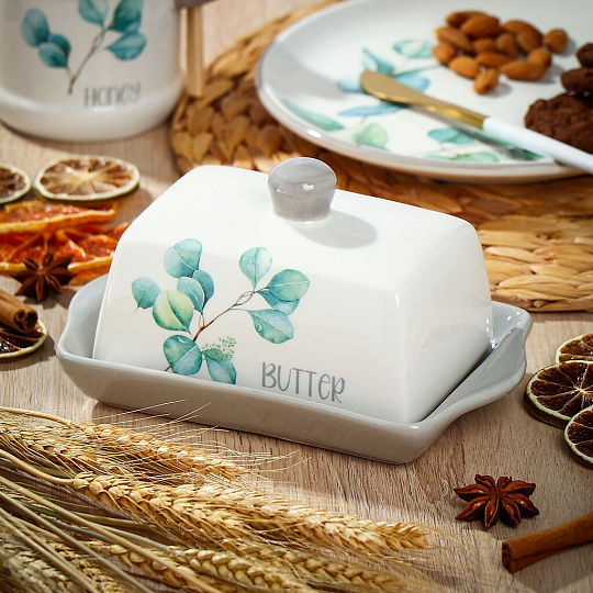 Масленка доломит, крышка доломит, Daniks, Вилладжио