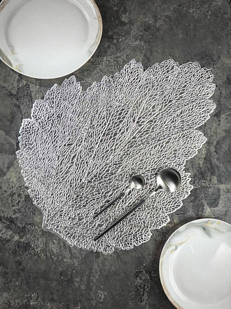 Салфетка декоративная полимер, 36х47 см, Веточка, Y4-5454