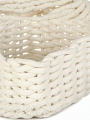 Набор плетеных корзин 2 шт, квадратный, плетеный, хлопок, бежевый, 23х23х15 см, 18х18х14см, МП, Y4-8949 - фото 4