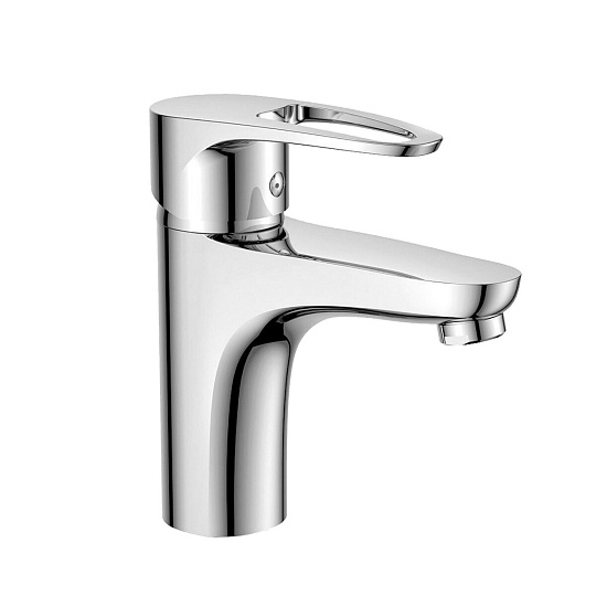 Смеситель одноручный для умывальника монолитный, картр. 40 мм, хром, DECOROOM, DR70011