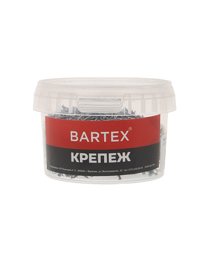 Гвоздь строительный, диаметр 1.2х20 мм, 0.3 кг, в банке, Bartex