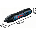 Отвертка аккумуляторная, Bosch, GO 2, 3.6 В, 1.5 А.ч, Li-ion, 5 Н-м, 360 об/мин, 1 скорость - фото 6