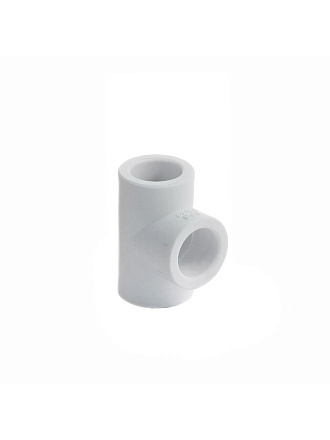 Тройник полипропилен, d20 мм, белый, РосТурПласт