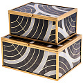 Набор шкатулок из 2-х шт.коллекция модерн s:17x13x8 l:20x16x9,5 см, 108-154