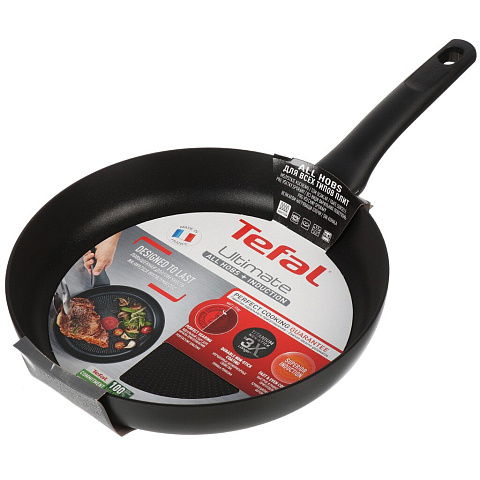 Сковорода алюминий, 28 см, антипригарное покрытие, Tefal, Ultimate, индукция, G2680672