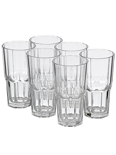 Стакан 375 мл, стекло, 6 шт, Pasabahce, Серенити, 520565B