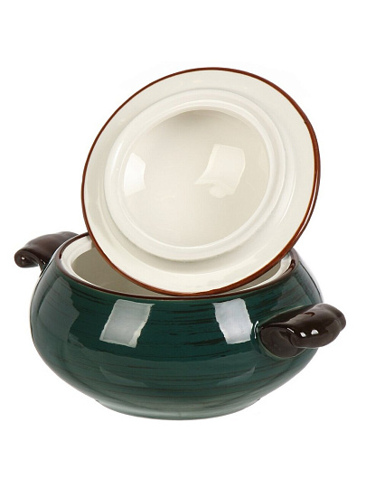 Горшок керамика, 0.8 л, Малахит, Y4-9037