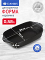 Форма для запекания керамика, 24х13х4.5 см, 0.58 л, прямоугольная, темная, Daniks, Гранит, Y4-8734