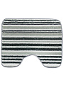 Набор ковриков для ванной и туалета, антискользящий, 2 шт, микрофибра, Y4-9948, полосатый - фото 6