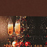 Скатерть 145х180 см, 100% хлопок, 200 г/м2, Бокалы с шампанским, коричневая, AI-2005019 - фото 3