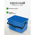 Ведро пластик, 14 л, голубое, малярное, со сливом, Bartex - фото 3