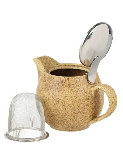 Чайник заварочный керамика, 350 мл, с ситечком, Elrington, Феличита, 109-06106, терракотовый