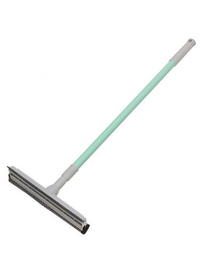 Швабра-окномойка губка, 120 см, серая, телескопическая ручка, + резинка, Марья Искусница, HD3017met-332-427