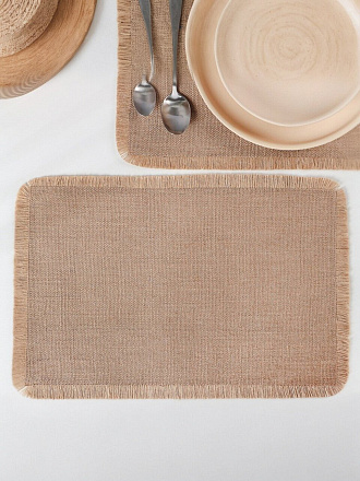 Салфетка для стола джут, 30х45 см, прямоугольная, Эко, 890-374