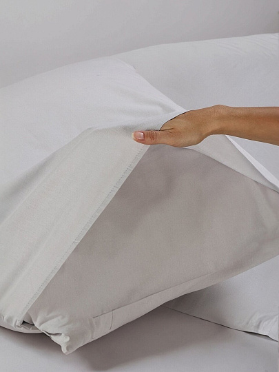 Наволочка 2 шт, Silvano, Тауп, поплин, 100% хлопок, 70 х 70 см