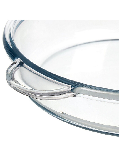 Форма для запекания стекло, 24 см, 1.8 л, круглая, Borcam, 59234