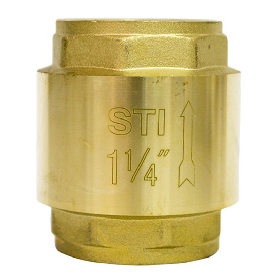 Клапан обратный 1&quot;1/4, г-г, шток пвх, STI
