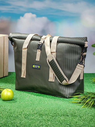 Термосумка 28 л, 41х20х38 см, Green Days, полиэстер, алюминий, прямоугольная, коричневая, CA214195.STD