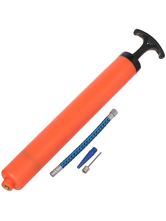 Насос воздушный для накачивания мячей, ручной, 31 см, 1 насадка, игла в комплекте + шланг, Y6-1889