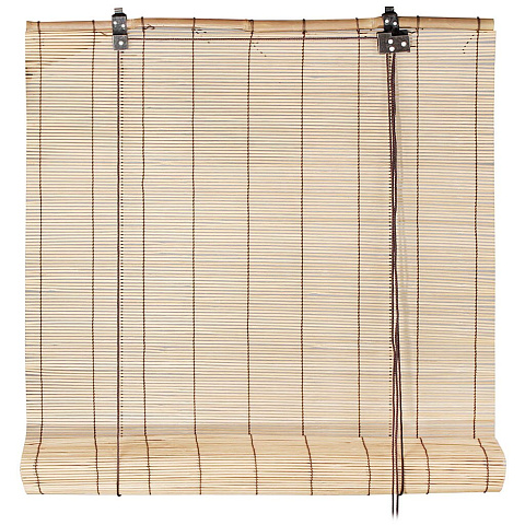 Рулонная штора Бамбуковая стандарт, 160 см, ширина крепления 120 см, дерево, 71000120160