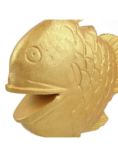 Фигурка декоративная гипс, Скалярия Большая, 23х23х36 см, на подставке, золотая, 10 0840 0002