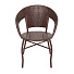 Кресло садовое GG-04-06 BROWN, искусственный ротанг, коричневое - фото 3
