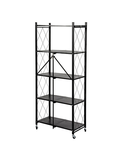 Стеллаж универсальный, металл, 5 секций, 71х34х160 см, складной, A340026