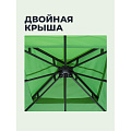 Шатер с москитной сеткой, зеленый, белый, 3х3х2.65 м, четырехугольный, двойная крыша, с оборкой, Green Days, DU179-15-6442 - фото 12