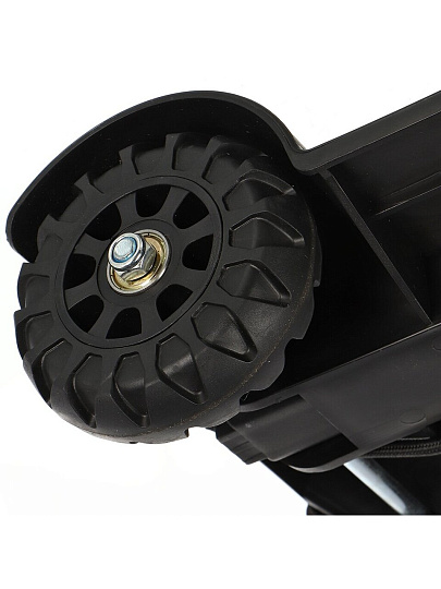 Тележка хозяйственная 30х41х107 см, металл, 80 кг, вездеходная, выдвижная ручка, складная, T007