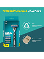 Станок для бритья Gillette, Mach3, для мужчин, 5 сменных кассет - фото 3