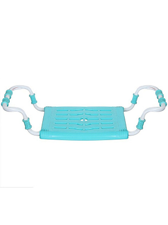 Сиденье на ванну 5-реечное, пластик, металл, 35х29 см, с обрезиненным креплением, в ассортименте, Nika, СВ5