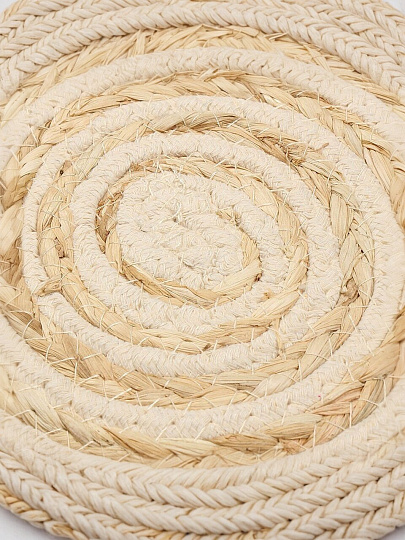 Салфетка сервировочная полимер, 38 см, круглая, улитка, Y4-9633