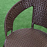 Мебель садовая Green Days, Эльвира, коричневая, стол, 57х57х55 см, 2 стула, J-2008 - фото 3