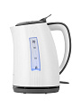 Чайник электрический Polaris, PWK 1708C Water Way Pro, белый, 1.7 л, 2200 Вт, скрытый нагревательный элемент, пластик