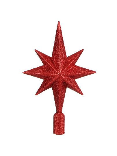 Верхушка на елку Звезда, красная, 25х16.5 см, SYSDX332159R
