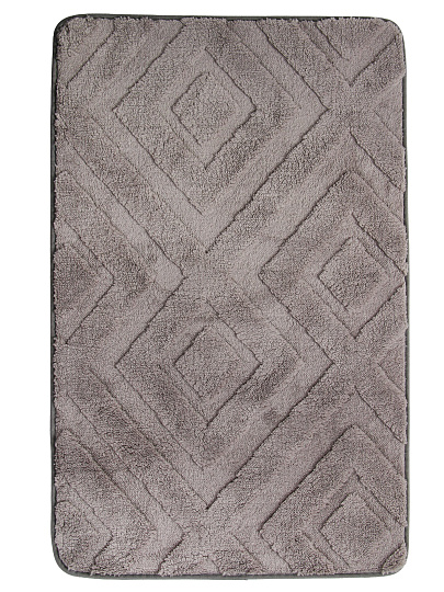 Набор ковриков для ванной, 3 пр, темно-серый, Y4-9946