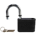 Замок навесной Trodos, BC-HG45-75, 210 053, блистер, цилиндровый, черный, 3 ключа - фото 2