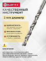 Сверло по металлу, Bartex, HSSM2, диаметр 2х24х49 мм, пакет, KF101003S - фото 2