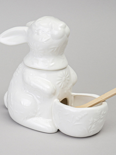 Солонка фарфор, 400 мл, 16х9х14 см, в форме зайца, Lefard, Flowers Story, 474-259