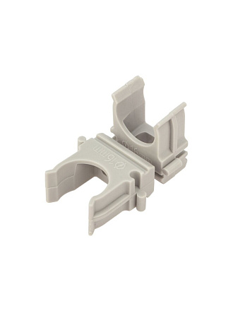 Крепеж-клипса для труб, 100 шт, диаметр 16 мм, серый, Rexant, 28-0116-2