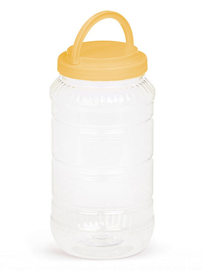 Бидон пластик, 3 л, с ручкой, в ассортименте, Альтернатива, М957