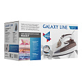 Утюг Galaxy Line, GL 6117, 2200 Вт, керамика, вертикальное отпаривание, противокапельная система, защита от накипи, 1.8 м, бело-коричневый - фото 7